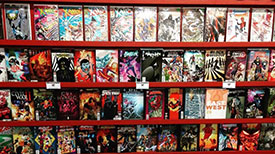 Mutiny Info Cafe Comic Book Wall